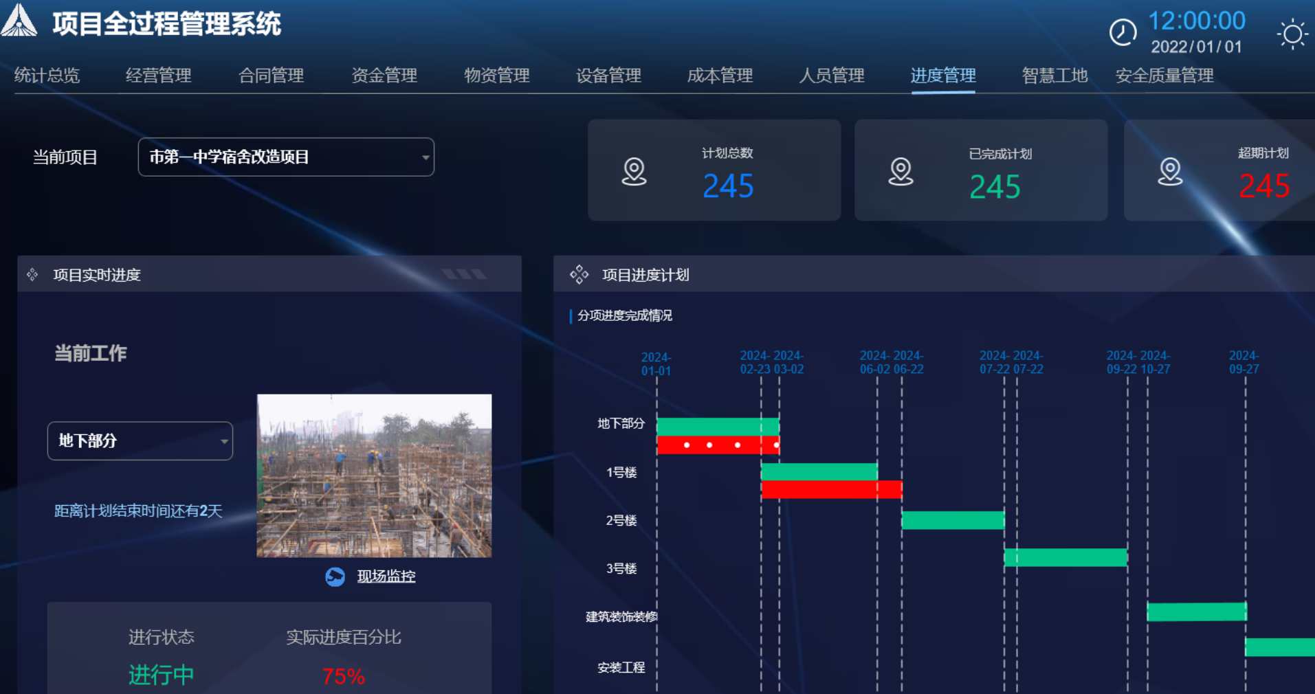 進(jìn)度實(shí)時(shí)監(jiān)控與動態(tài)糾偏